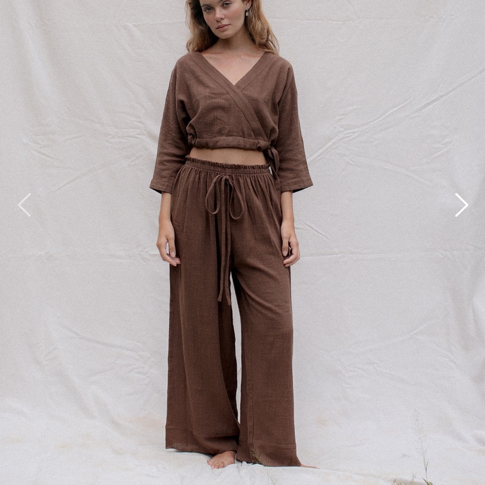 Indigo Luna Flow Pants Chestnut-XS/S